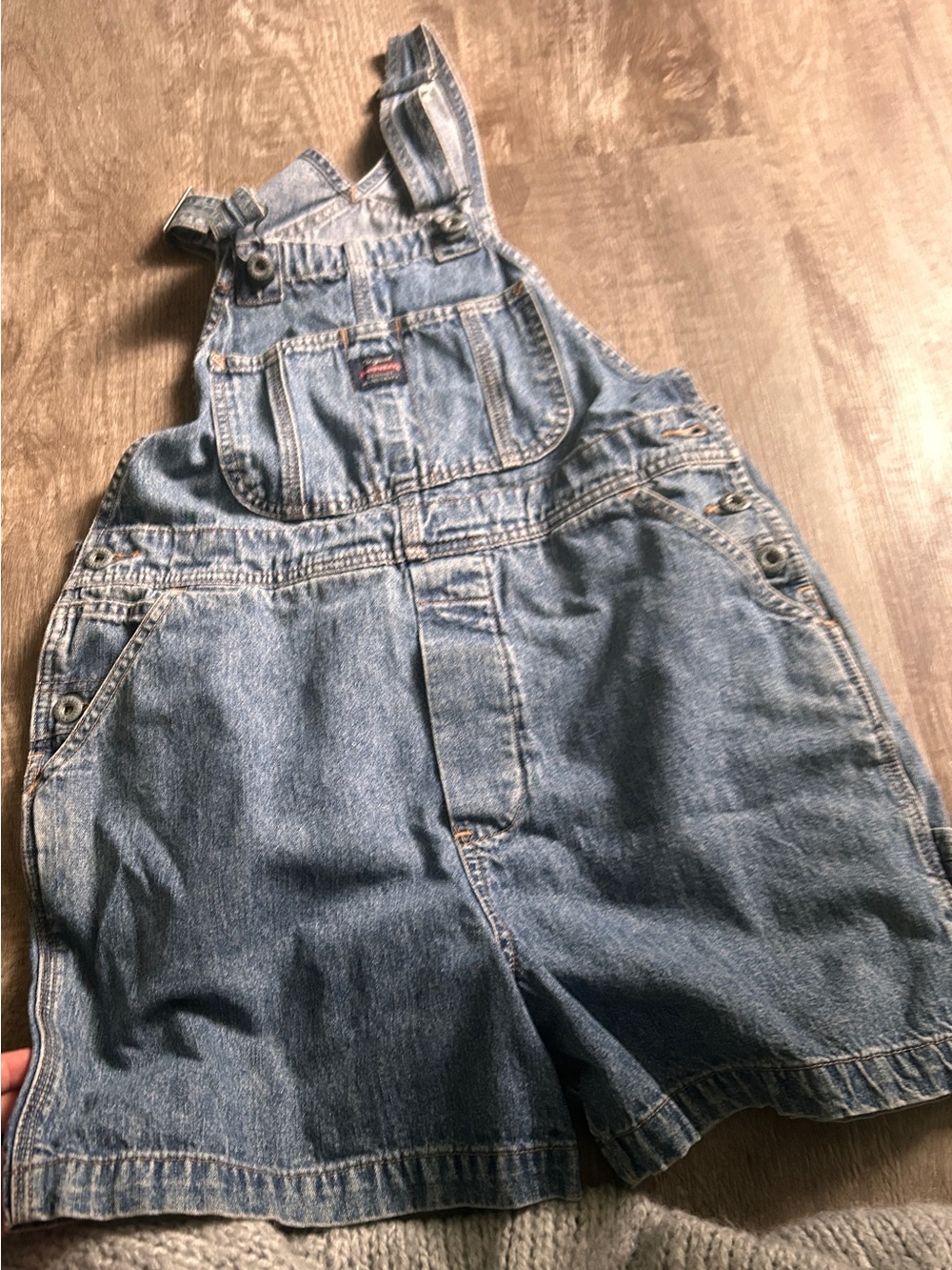 Denim Short Overalls - Blue